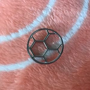 Silver Honeycomb Charm Display Plate Large